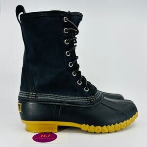 L.L. Bean Women's 10" Signature Waxed Canvas Maine Hunting Boots 270247 Size 6